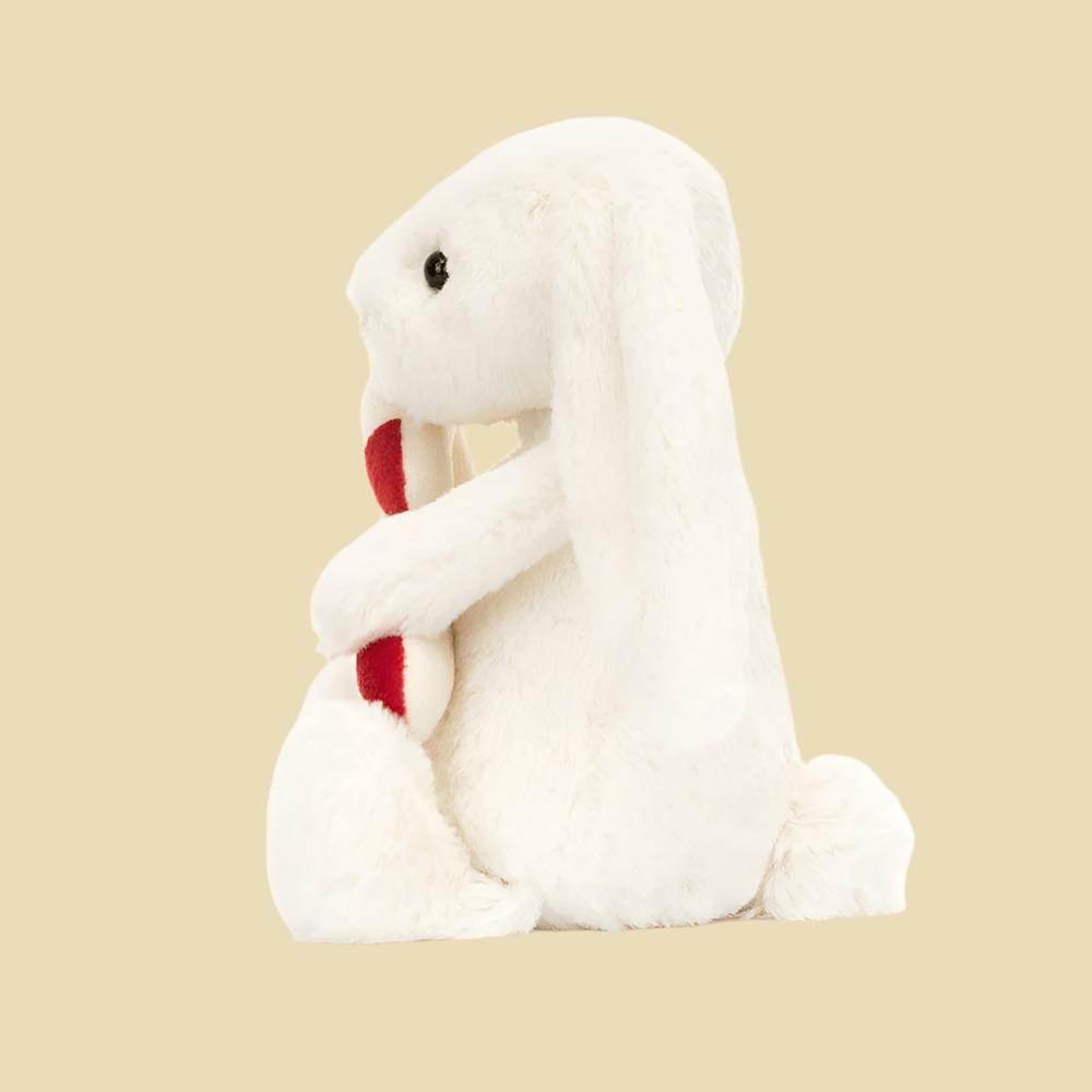 Bashful Bunny with Candy Cane