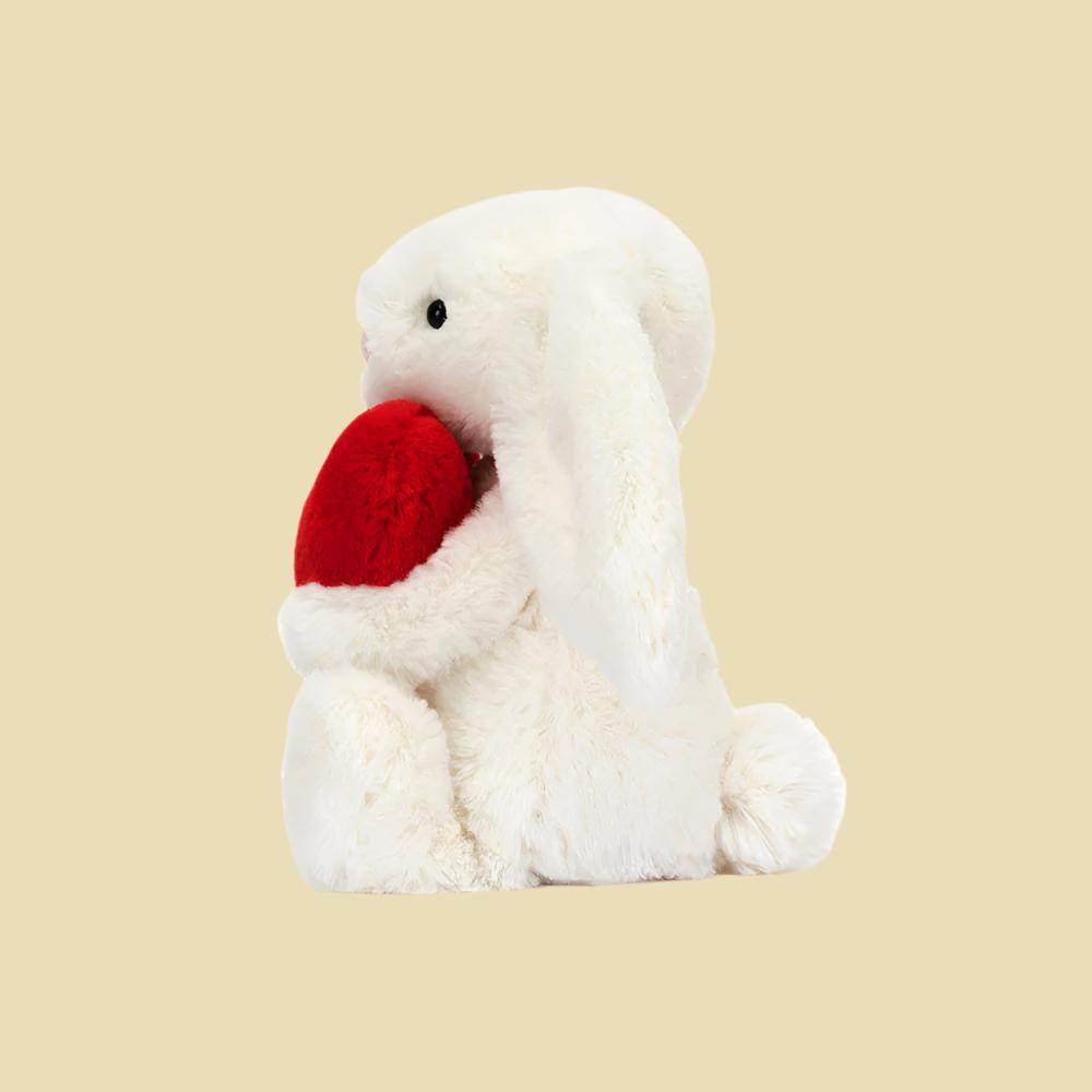 Bashful Red Love Heart Bunny
