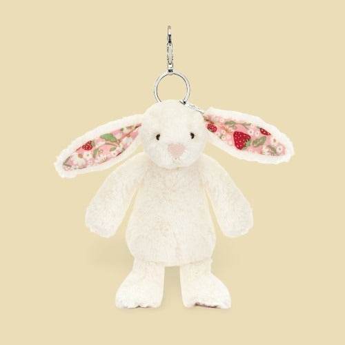 Blossom Cream Bunny 'Berry' Bag Charm