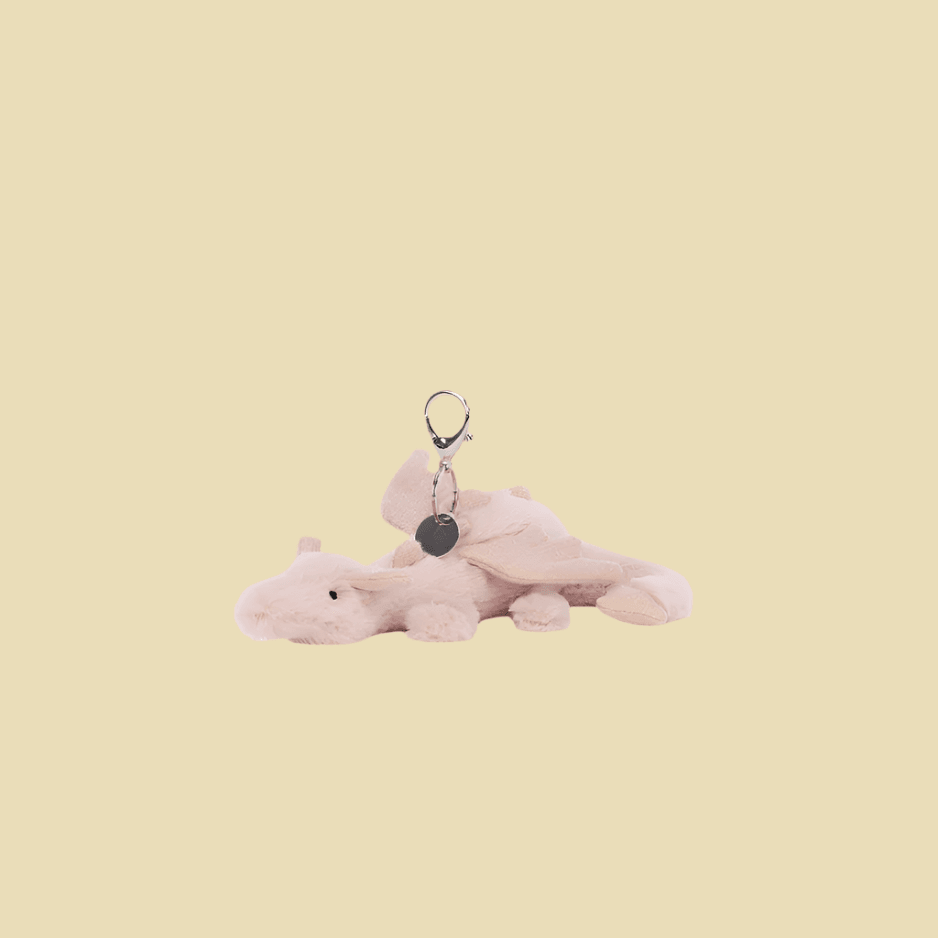 Rose Dragon Bag Charm